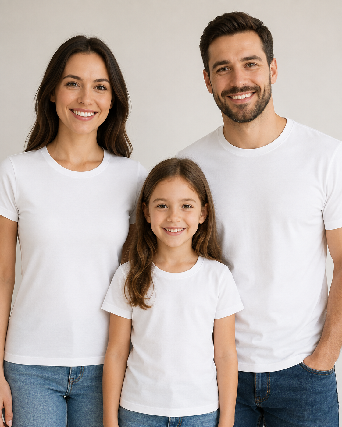 Mãe + pai + filha